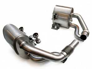 Scatole di scarico sportivo secondario DesignTek per Porsche 991.1 - 126343-01, 99111132101, 99111132103, 99111132501, 99111132503, 99111132502, 99111132201, 99111132203, 99111132601, 99111132603, 99111132602