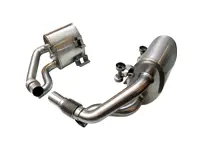 Cajas de escape deportivas secundarias DesignTek para Porsche 991.1 - 126343-01, 99111132101, 99111132103, 99111132501, 99111132503, 99111132502, 99111132201, 99111132203, 99111132601, 99111132603, 99111132602