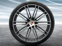 22' Cayenne '911 Turbo Design' Alloy Wheels & Summer Tyres Original Porsche - 9Y0044640M