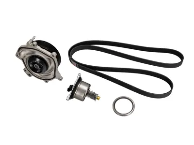 Pompa dell'acqua con alloggiamento, cinghia e kit termostato. Porsche 991.2 Carrera / 992.1 Carrera / 2S / 4S / turbo / 992.2 Carrera 2 - 9A712168800, 0PB121688, 9A110655900, 9A110622603, 9A110622602, 9A712111000, 0PB121110A, 0PB903137A, 9A110221800, 0PB903137G, 0PB121010D, 0PB121010, 0PB121010A, 9A210603974, 9A210603973, 9A210603972, 9A210603971, 9A210603970