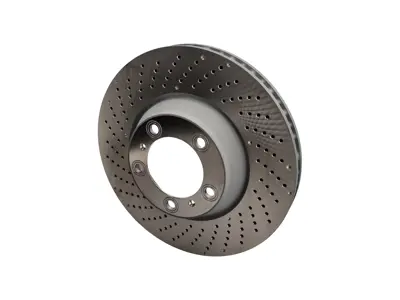 Disco de freno delantero, monobloque perforado, 350 x 34 mm. Porsche 997 I422 - 99735140502, 99735140602 - PFL30905, PFR31005
