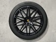 21' Cayenne RS Spyder Design in black (high-gloss) alloy wheels and summer tyres Original Porsche - 9Y0044643F
