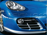Lèvre de spoiler en aspect aluminium mat. Porsche 987C Caïman - 98704480211