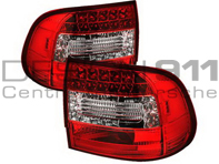 Unités d'indicateurs arrière ROUGE/CLAIR avec ampoules LED. Porsche Cayenne 955 - 95563100040