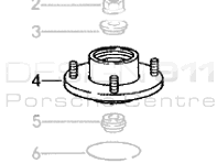 Shock Absorber Supporting Mount. Porsche 993 RS