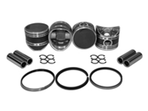 Piston set 80mm, 22mm pin. Porsche 356 Pre A 1500cc - 0081180P, 008 11 80P