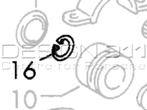 Vergrendelring op bedieningsarm. Porsche 911/912 65-67 - 90004200501