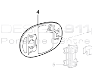 Vleugel Benzineklep. Porsche 997