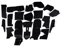 Juego completo de alfombras interiores para Porsche 911 85-89 Coupe RHD