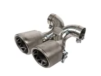 Fabspeed Maxflo True X-Pipe With Dual Tips, Titanium. Porsche 987 Boxster / Cayman (2005-2008) - 98711125401, 98711198100, 98711125831 - FS.POR.987.DLTTI