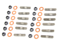 Bolzensatz für Auspuffkopf aus Inconel. Porsche 911/964/993/986 - 99906200602, 99908400201/2, 99908400201, 90006010601, 99907507100, 90037813100, 9990750710A, 99907507400, 90037813100, 90007428702, 99907353501, 99907358901