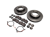 Paquete de pastillas de freno y discos de freno delanteros para Porsche 993 C2/4 1994-97 - 99335104301, 99335104401, 99335193905, 96461236302, 96535109600, 96435109601, 92835139304, 92835193005, 92835193006, 92835193016, 92835193900, 92835193901, 92835193902, 92835193904, 94435193902, 95935194901, 95935194903, 96535193000, 96535193003, 96535193004, 96535193900, 96535193901, 96535193902, 96535193903, 96535193904, 99309435161, 99309435161F, 99309435166, 99335193001, 99335193060, 99335193901, 99335193904, 99335293004, 96461236301, 96461221100, 96461236300