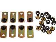 Stud plate set 'Male and Female' for boot carpet retainer. SET OF 8 Porsche 911 / 964 - 91150307500 - 1689550710