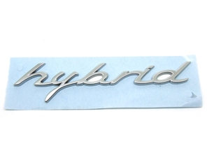 HYBRID - Chromflügelabzeichen für Porsche 958 Cayenne MKIII - 958559499000C1, 95855949900, 958559500000C1, 95855950000