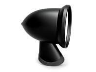 Espejo retrovisor de aluminio en color negro satinado. Porsche 911 1965-1973 - 91173102010, 91173111600, 90173111101 - BulletDriveBlack_1973early, BulletPairBlack_1973early