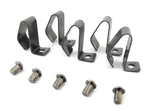 Hubcap Clamping Spring Set for One Wheel. Porsche 356 - PCG68119, 35668119, N0134071 - PCG 68 119