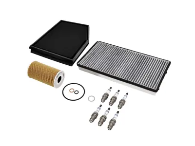 Kit de servicio de motor: filtros de aire, combustible y aceite, bujías y más. Para Porsche 986 Boxster 2.7L y Boxster S 3.2L (2000-2004). - 99610722560, 99610731351, 0PB115499A, 99611013103, 99611013104, 90012310630, 99657221901, 99657221902, 99657121903, 99757121900, 99757121901, 99757121902, 99917020791, 00004400204
