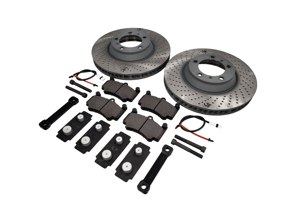 Disque et plaquettes de frein améliorés à 350 mm pour essieu avant 996TT / C4S