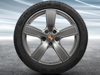 Llantas de aleación Cayenne Sport Classic de 20' y neumáticos de invierno Porsche original - 9Y0044600E, 9Y0044610E