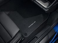 Tapis de sol avec bordure en nubuck. Porsche 992 (911) LHD - 992864435B, 992864435BOG6, 992864435BOH7, 992864435BOS1, 992864435BOS5, 992864435BOU6, 992864435BOX6