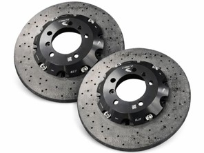 DesignTek Carbon Ceramic Front Brake Discs, 350x34mm. Porsche 992 Carrera S / 4S - 992615302, 992615301 - CRK34023
