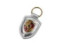 Schlüsselanhänger mit Porsche-Wappen – 25Y Porsche Carrera GT, Silber. - WAP0500630T0WS