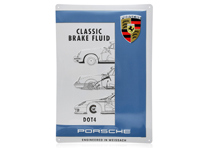 Metal plate – Porsche Classic Brake Fluid - PCG04430501