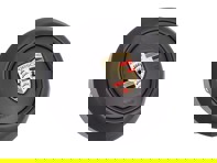 Black leather airbag unit for steering wheel. Porsche 992.1  Carrera - 992880201MTRP, 992880201HTRP