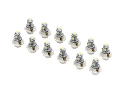 Juego de 12 bombillas LED para salpicadero B8.4 blanco brillante - 96463192098