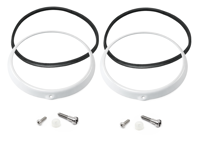 Headlamp bezel cover (in primer) set. Porsche 911 / 964 - 91163114101, 91163114100 - PF806501, 1695150400