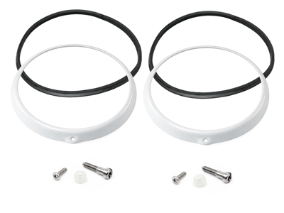 Headlamp bezel cover (in primer) set. Porsche 911 / 964 - 91163114101, 91163114100 - PF806501, 1695150400