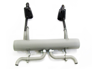 Uitlaat met warmtewisselaars en uitlaatpijpset. Porsche 356B - 64421100300, 1623102970, 64421100400, 61611100660, 1620701510, 61611101005