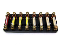 Caja de fusibles de 8 polos. Porsche 911 1974-89 / 930 1975-77 - 91161208701, 1699300400