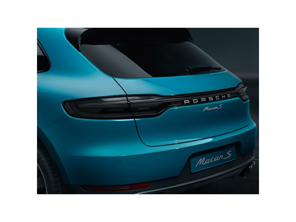 后尾门改装套件，适用于 Macan MKI - 有色灯银色 PORSCHE 铭文 - 95B827041BYGRV, 95B04490500