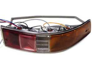 Bloc clignotant arrière & cabochon en plastique pour Early SWB Porsche 911/912 1965-68 - 90163140300, 90163140400, 90163140301, 90163140401 - 15878S, 15878D, 1695300670, 1695300680