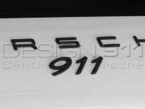 '911' ZWARTE Achterklep Badge. Porsche 991 - 99155923103