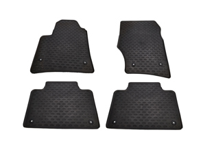 Jeu de tapis de sol en caoutchouc (4 pièces) - Ancien stock neuf - pour Porsche 955 / 957 Cayenne conduite à gauche (LHD) - 95504480061