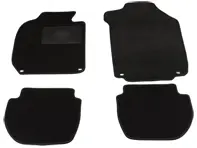 Floor mat set with Fastener clips, in Black. Porsche 911 74-89 Coupe LHD Cars - 1601700510 - 1601700510