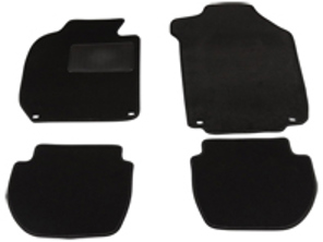 Floor mat set with Fastener clips, in Black. Porsche 911 74-89 Coupe LHD Cars - 1601700510 - 1601700510
