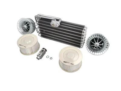 Air conditioning (Air Con) evaporator, blower motor and pollen filter set. Porsche 993 - 96457390100, 96457201501, 96457201601, 99357247900