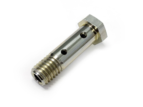 Banjo bolt oil filter supply line. Porsche 356 - 53907824, 539 07824