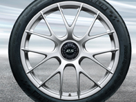 20'/21' 991.2 GT3 RS Magnesio, en Brilliant Silver (satinado) Llantas de aleación Original Porsche - 99104460340