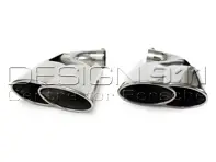 Exhaust Tail Pipes 4 Tube Sports. Porsche Cayenne 955 - 95.901S, 95901S, 1620702610, 95511198100, 95511198200