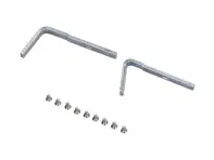 Reparatiebeugel en schroefset achter opengaande kwartruit. Porsche 911 / 912 - 90154301525, 90154301528, 90154301625, 90154301628, 90154301125, 90154301225, 90154301135, 90154301235 - 1685350150, 1685350160