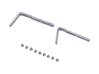 Repair bracket and screw set rear opening quarter window. Porsche 911 / 912 - 90154301525, 90154301528, 90154301625, 90154301628, 90154301125, 90154301225, 90154301135, 90154301235 - 1685350150, 1685350160