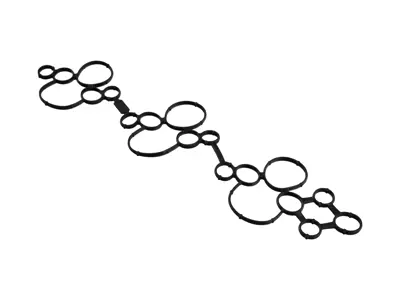 Cylinder head cover gasket. Porsche 9YA Cayenne / 971 Panamera - 9A710364910, 9A710365010, 938.240, 938.250