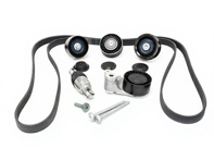 Galet tendeur de courroie d'entraînement et kit de courroies. Porsche Macan - 94610225230, 94810240375, 94810240323, 94810240321, 94810240300, 94810240322, 94810226175, 7PP145279, 95814527901, 94610211832, 94610211831, 94610211830, 0PB145257, 94610211730