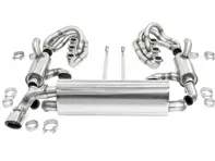CARGRAPHIC GT Sportauspuffanlage für Fahrzeuge mit zurückliegender Karosserie, mit ID42 GT Krümmersatz, Heizung, linkem Endrohr - 96411104504, 96411104605, 96411104502, 96421103905, 96421103932, 96421104004