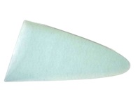 Lightweight rear 1/4 window glass, 5mm plexiglass Blue Tint. Porsche 911 69-89 COUPE / 964 COUPE / 993 COUPE - 91154310102, 91154310202, 96454310100, 96454310200