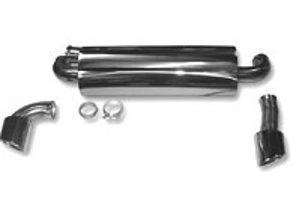 Exhaust Muffler / Silencer Rear box 1in 2out. Porsche 964 - 92.561S, 92561S, 1620605910, 96411104504